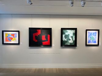 Exhibition view: Group show, Colours of Abstraction, Helene Bailly Gallery, Paris (19 October–25 November 2021). Courtesy Helene Bailly Gallery.