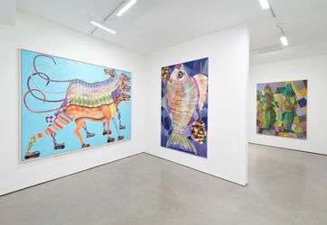 Exhibition view: Kryštof Strejc, Fish & Dog, Simchowitz, Los Angeles (1–22 October 2022). Courtesy Simchowitz.