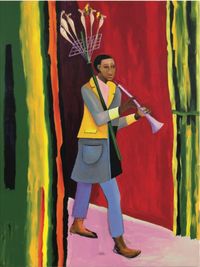Toy Seller by Lubaina Himid contemporary artwork painting