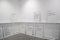 Memorial to Lost Words by Bani Abidi contemporary artwork installation