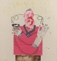 Masculin Euphoria from the 'Ordinary Family, Strange Things' series by Mehrdad Jafari contemporary artwork painting, works on paper, drawing