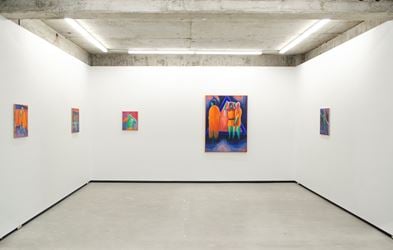 Exhibition view: William Bennett, Polyester Soldiers Stitch Witches, Jhana Millers, Wellington (16 July–8 August 2020). Courtesy Jhana Millers. 