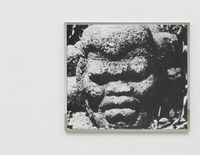 Olmec Negroid Stone Head (Tres Zapotes F). 800BC - 400 BC by Deana Lawson contemporary artwork photography