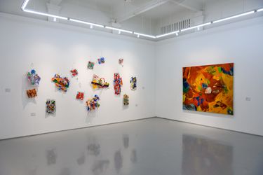 Exhibition view: Teo Eng Seng, 50 Years of Defying the Norm, The Columns Gallery, Singapore (16 May–15 July 2023). Courtesy The Coulmns Gallery.