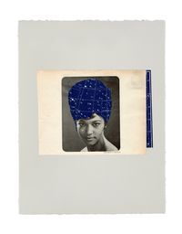 Lyra night sky styled in NYC by Lorna Simpson contemporary artwork works on paper, photography