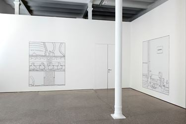 Exhibition view: Louise Lawler, No Drones, Galerie Greta Meert, Brussels (13 September–8 November 2014). Courtesy Galerie Greta Meert.