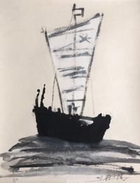 Pirate Ship 海盜船 by Yang Xiaojian contemporary artwork works on paper