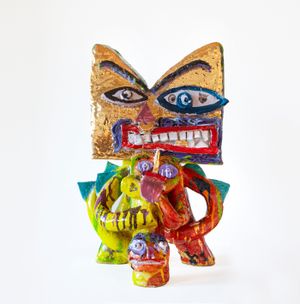 Multi-limbed Guardian I by Ramesh Mario Nithiyendran contemporary artwork sculpture