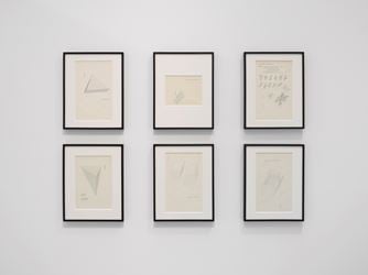 Exhibition view: Dom Sylvester Houédard, tantric poetries, Lisson Gallery, Lisson Street, London (12 March–31 July 2020). Courtesy Lisson Gallery.