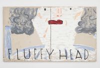Fluffy Head by Rose Wylie contemporary artwork painting