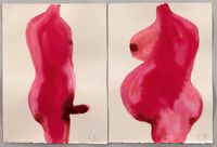 Couple by Louise Bourgeois contemporary artwork painting, works on paper