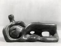 Study for Elmwood Figure (Reclining Figure) by Henry Moore contemporary artwork photography