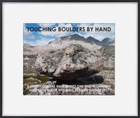 Touching Boulders By Hand. Wyoming USA 2017 by Hamish Fulton contemporary artwork print