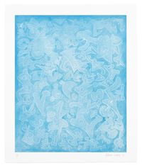 Fragments (Blue) by Aaron Curry contemporary artwork print