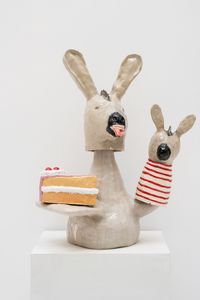 Donkey Cake Puchinelli by Luis Vidal contemporary artwork sculpture, ceramics