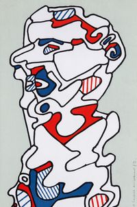 Personnage (buste) by Jean Dubuffet contemporary artwork print