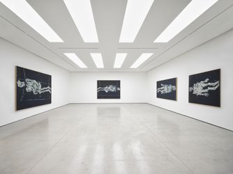 Exhibition view: Georg Baselitz, Sofabilder / Sofa Pictures, White Cube, Hong Kong (24 May–3 September 2022). Courtesy White Cube. Photo: Jochen Littkemann.