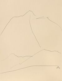Montagne 3 by Etel Adnan contemporary artwork painting, works on paper, drawing