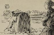 Deux paysannes dans un champ by Camille Pissarro contemporary artwork 3