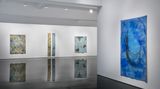 Contemporary art exhibition, Judy Watson, indigo and ochre at Tolarno Galleries, Melbourne, Australia