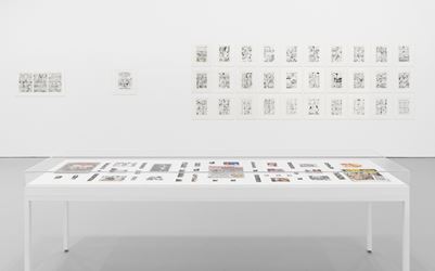 Exhibition view: Aline Kominsky-Crumb and R. Crumb, Drawn Together, David Zwirner, 19th Street, New York (12 January–18 February 2017). Courtesy David Zwirner and the artists.