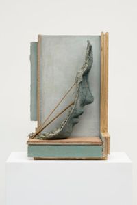 Painted Head by Mark Manders contemporary artwork sculpture