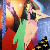 Supermodel Elle by Ronnie Cutrone contemporary artwork painting