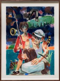 Jose Arcadio Buendia and Ursula Iguaran by Antonio Cosentino contemporary artwork painting, works on paper, drawing