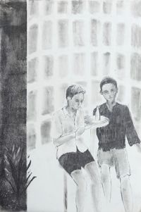 Two, one, two by Moses Tan contemporary artwork works on paper, drawing