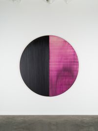 Untitled Lamp Black / Magenta by Callum Innes contemporary artwork painting, works on paper, sculpture
