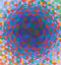 Cheyt-E by Victor Vasarely contemporary artwork painting