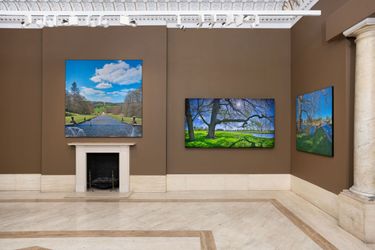 Exhibition view: Daniel Ambrosi, AI and the Landscapes of Capability Brown, Robilant+Voena, London (6 October–15 December 2023). Courtesy the artist and Robilant+Voena.