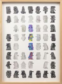 53 Heads B by Luis Lorenzana contemporary artwork painting
