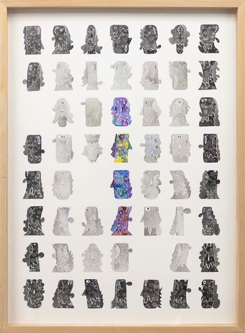53 Heads B by Luis Lorenzana contemporary artwork