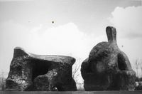 Two Piece Reclining Figure No. II by Henry Moore contemporary artwork photography