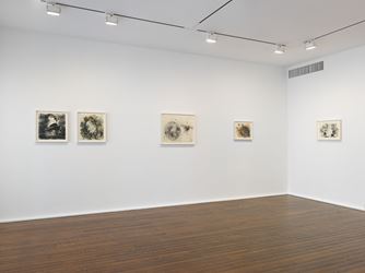 Exhibition view: Jack Whitten, Jack Whitten. Transitional Space. A Drawing Survey, Hauser & Wirth, 69th Street, New York (28 January–4 April 2020). © Jack Whitten Estate. Courtesy the Jack Whitten Estate and Hauser & Wirth. Photo: Genevieve Hanson.
