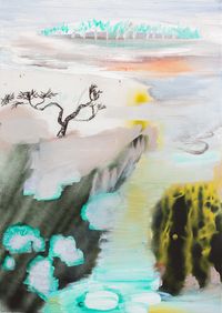 Landschaft by Yi Youjin contemporary artwork painting, works on paper, sculpture, drawing, mixed media, textile