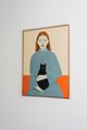 Girl with a cat by Camila Mihkelsoo contemporary artwork 2