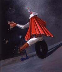 The Insane Cardinal by George Condo contemporary artwork painting