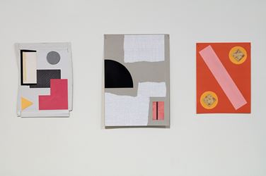 Exhibition view: John Nixon, Collages: Selected works, Two Rooms, Auckland (27 April–27 May 2017). Courtesy Two Rooms. Photo: Sam Hartnett. 