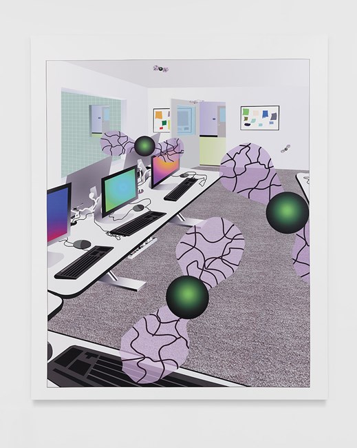 Flies in Computer Lab by Michael Williams contemporary artwork