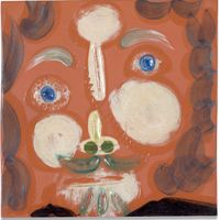 Visage au trait oblique by Pablo Picasso contemporary artwork painting, ceramics