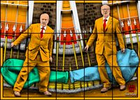 SAC LOVE by Gilbert & George contemporary artwork mixed media