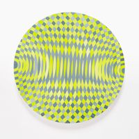 Circular sonic fragment no. 1 by John Aslanidis contemporary artwork painting, works on paper