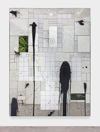 Falling Man by Rashid Johnson contemporary artwork mixed media