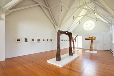 Exhibition view: Thaddeus Mosley and Frank Walter, Sanctuary, KARMA, St James Catholic Church, Thomaston (10 July–4 September 2022). Courtesy KARMA.