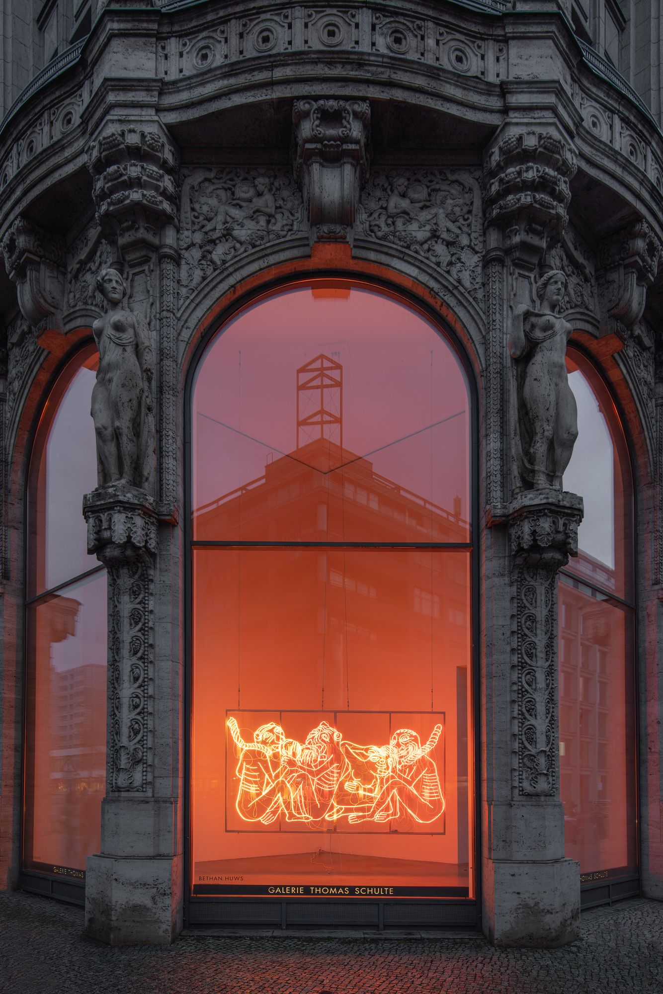 Bethan Huws, 'Medieval Neon' at Galerie Thomas Schulte, Berlin, Germany on  10–28 Dec 2022