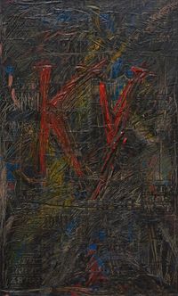 KY by Derek Jarman contemporary artwork painting, mixed media