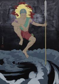 Spear God by Tenmyouya Hisashi contemporary artwork painting