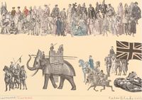 Larousse. 'Parade' by Peter Blake contemporary artwork works on paper, photography